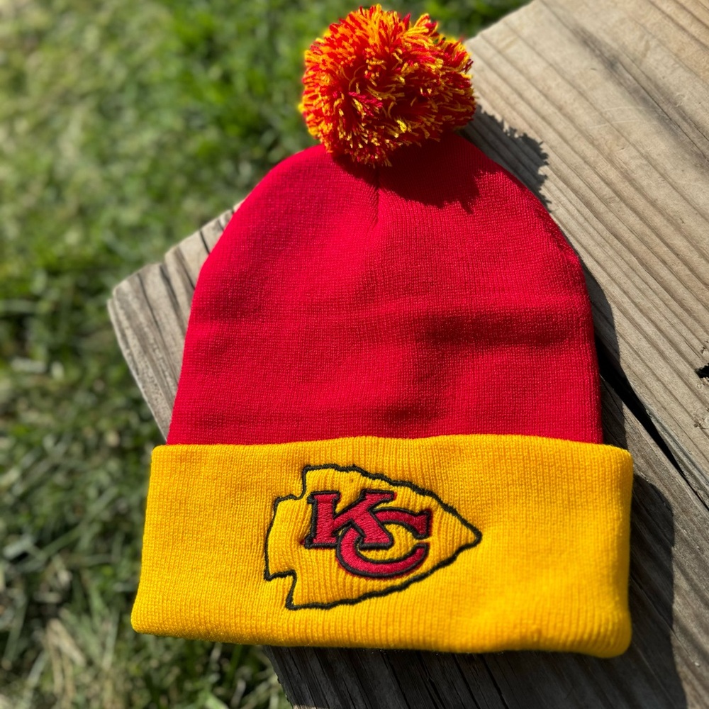 KC, Kansas City, Chiefs Embroidered Beanie